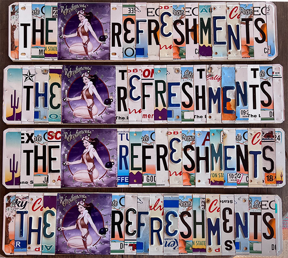 License Plate Sign ~ The Refreshments