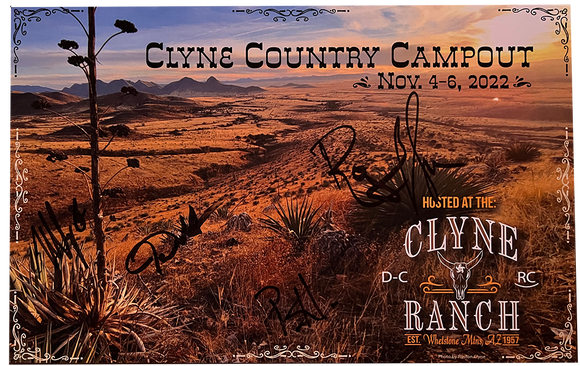 Clyne Country Campout Poster - Autographed by RCPM